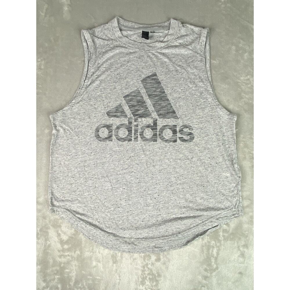 Adidas Men’s Size Large Grey Sleeveless Tank Top